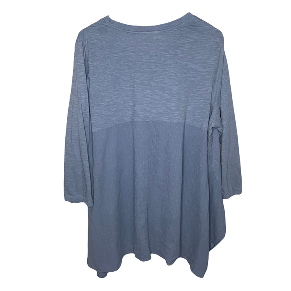 Logo by Lori Goldstein Dusty Blue Tunic Top Size XL - Picture 2 of 5